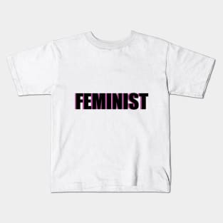 FEMINIST (pink) Kids T-Shirt